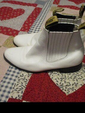 El Prieto White Ankle Boots  size 5 US